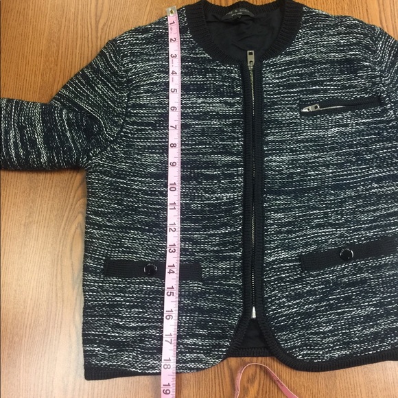 rag&bone Rosalie Cropped Zip-Front Sweater Jacket - Picture 12 of 13